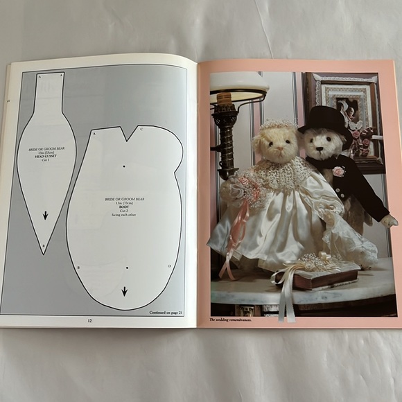 NWT Bearers of Memories Make Teddy Bears Wedding Bride Groom Baby Patterns BOOK - Picture 10 of 17